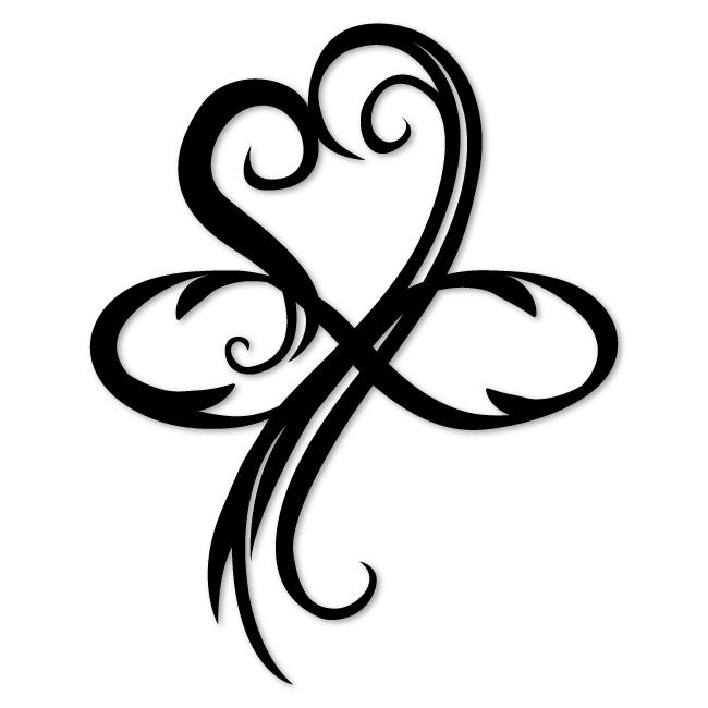 Elegant Heart & Infinity Swirl Metal Wall Art - Timeless Love-Inspired Decor | artzyshack.com