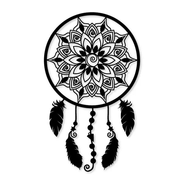 Metal Art Wall Décor with Dream Catcher Mandala | artzyshack.com