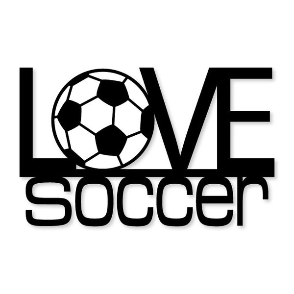 Metal Art Wall Décor With I Love Soccer | artzyshack.com