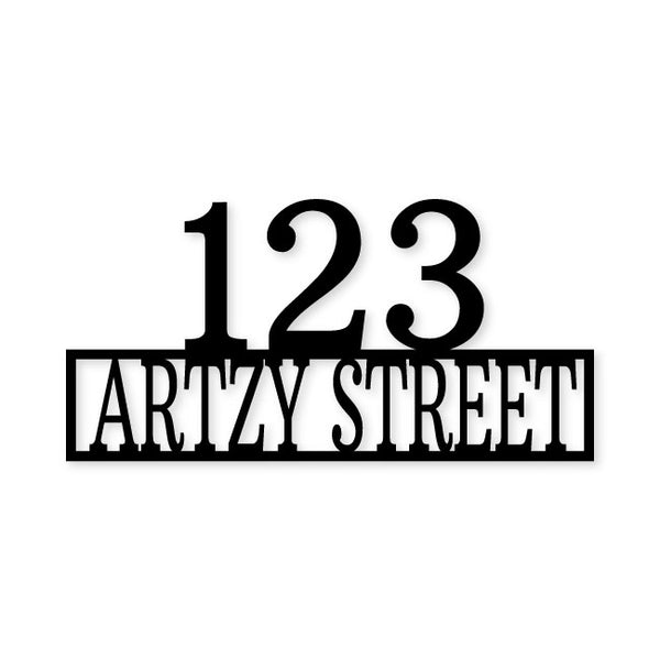 Address Sign with House Number Street Sign | artzyshack.com